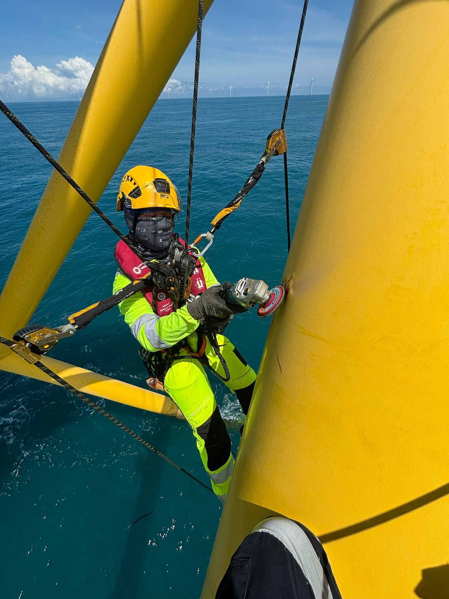 Welding, coating and rope access works